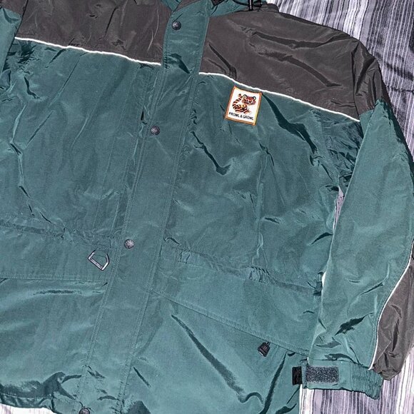 Vintage 90s North End Tiger Patch Essential Outdoors Jacket Mens XL - Picture 2 of 5